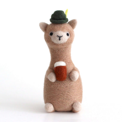 Needle Felted Bavarian Alpaca by Wild Whimsy Woolies
