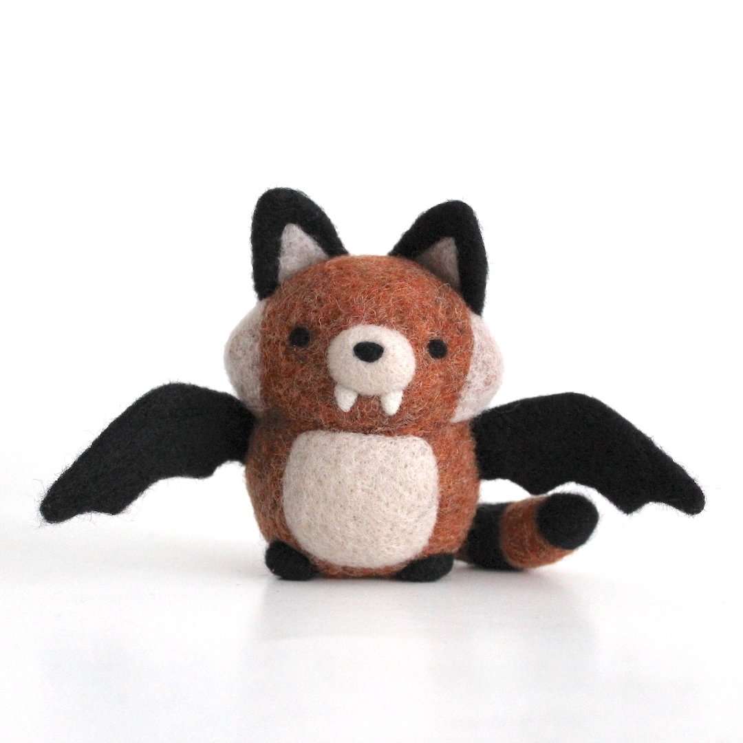 Needle Felted Beastie Bat