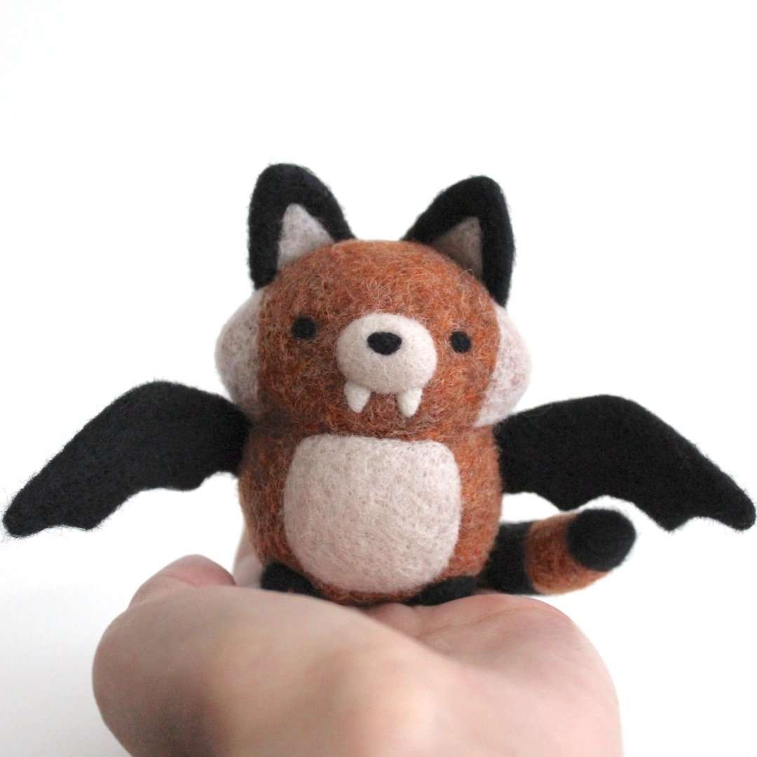 Needle Felted Beastie Bat