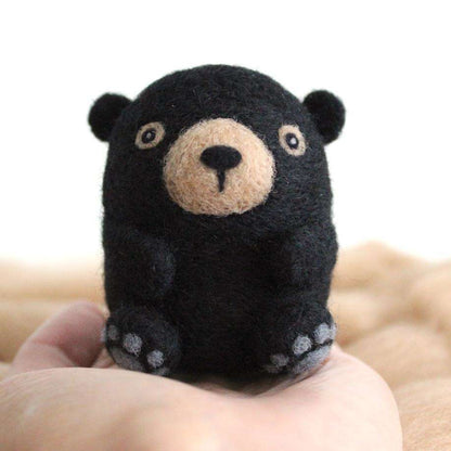 Needle Felted Black Bear by Wild Whimsy Woolies