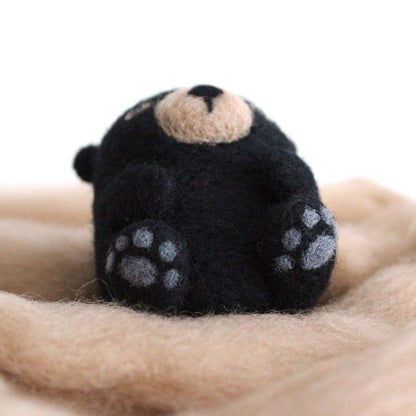 Needle Felted Black Bear by Wild Whimsy Woolies