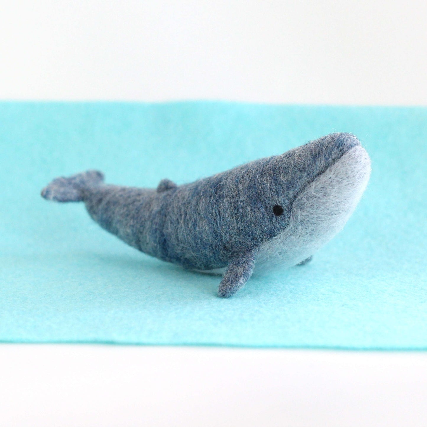 Needle Felted Blue Whale