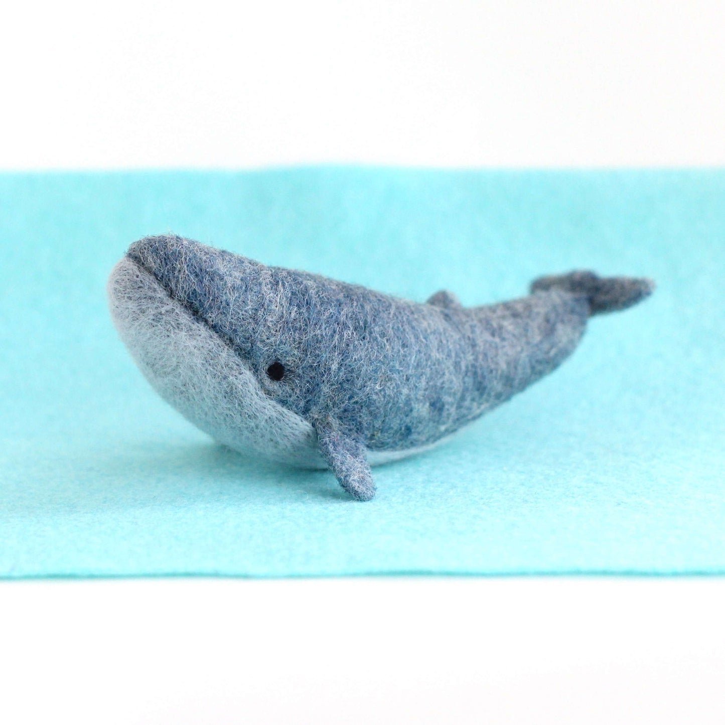 Needle Felted Blue Whale