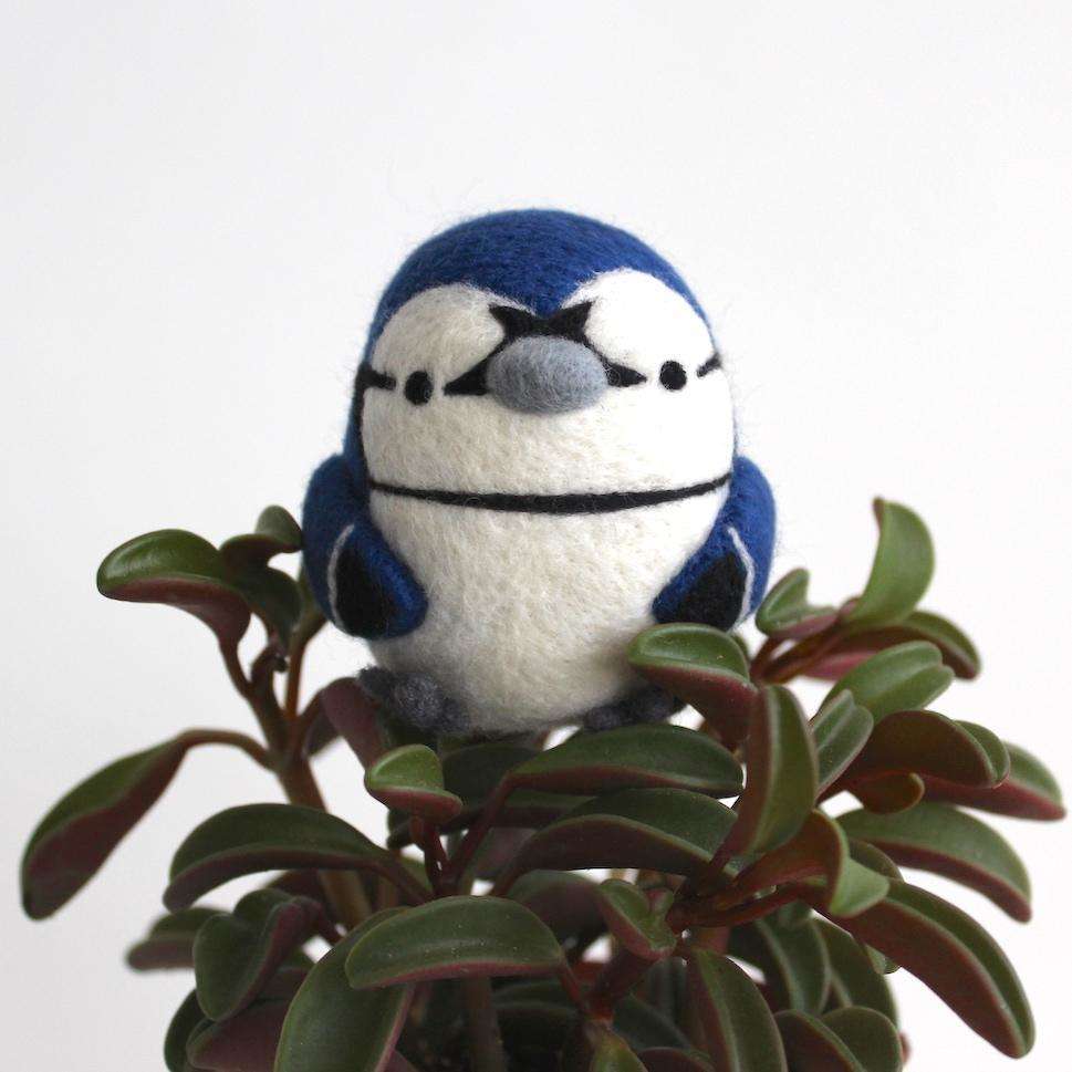 Needle Felted Bluejay