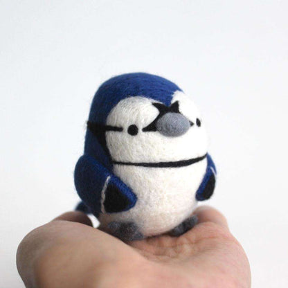 Needle Felted Bluejay by Wild Whimsy Woolies