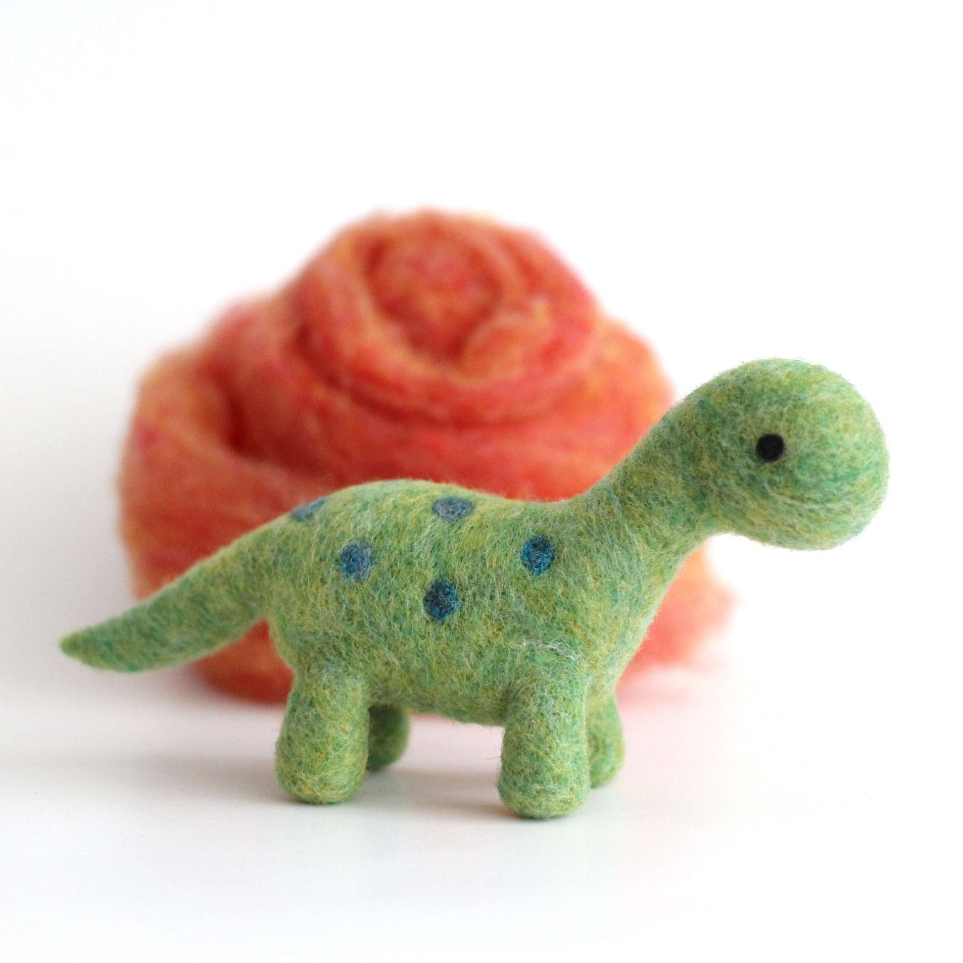 Needle Felted Brontosaurus by Wild Whimsy Woolies