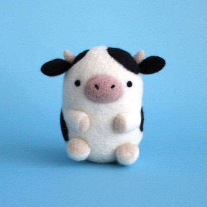 Needle Felted Cow by Wild Whimsy Woolies