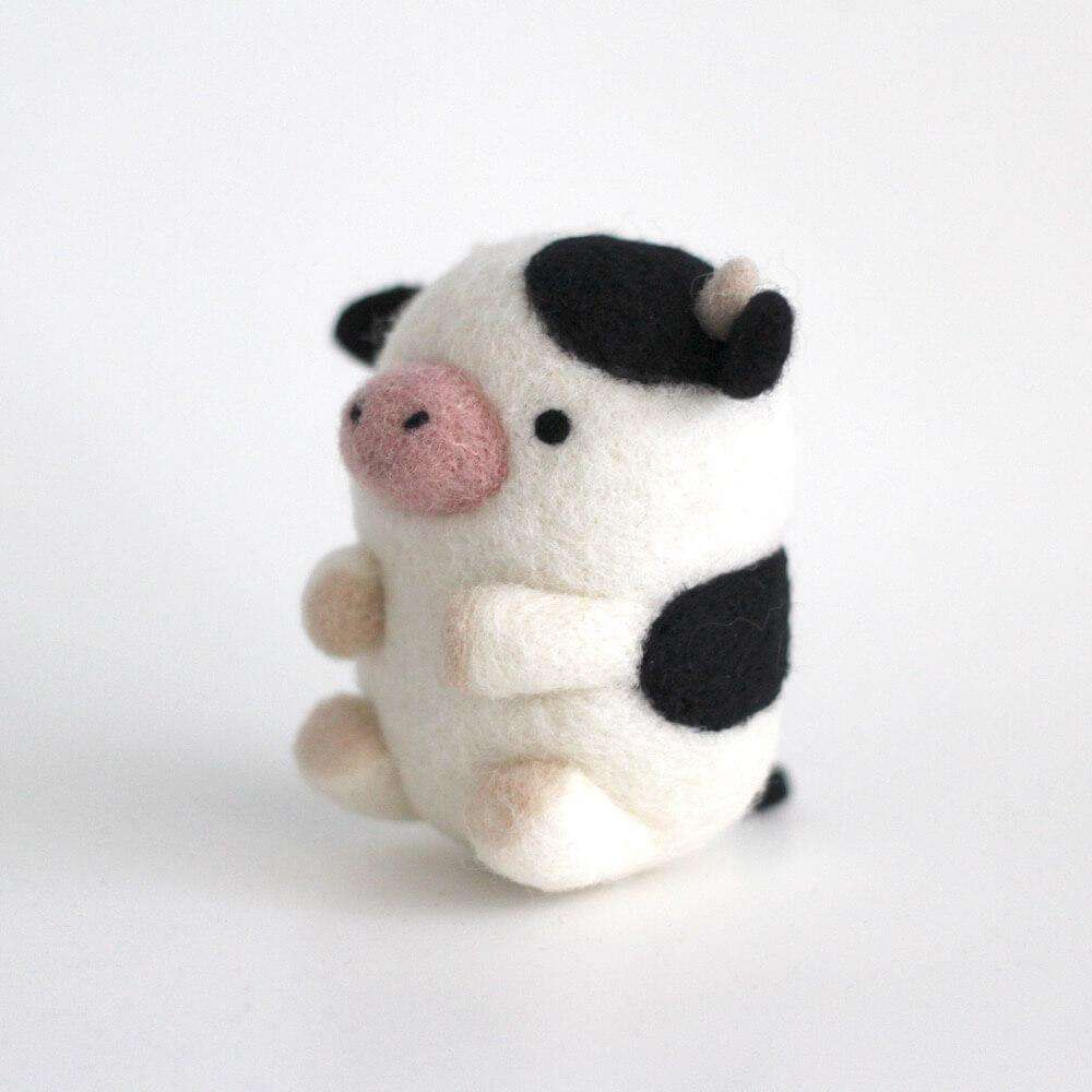 Needle Felted Cow