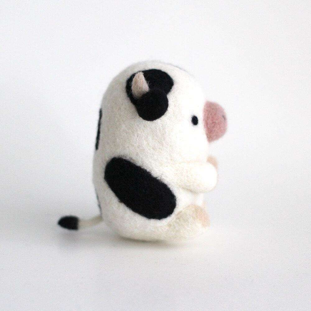 Needle Felted Cow