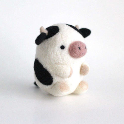 Needle Felted Cow by Wild Whimsy Woolies