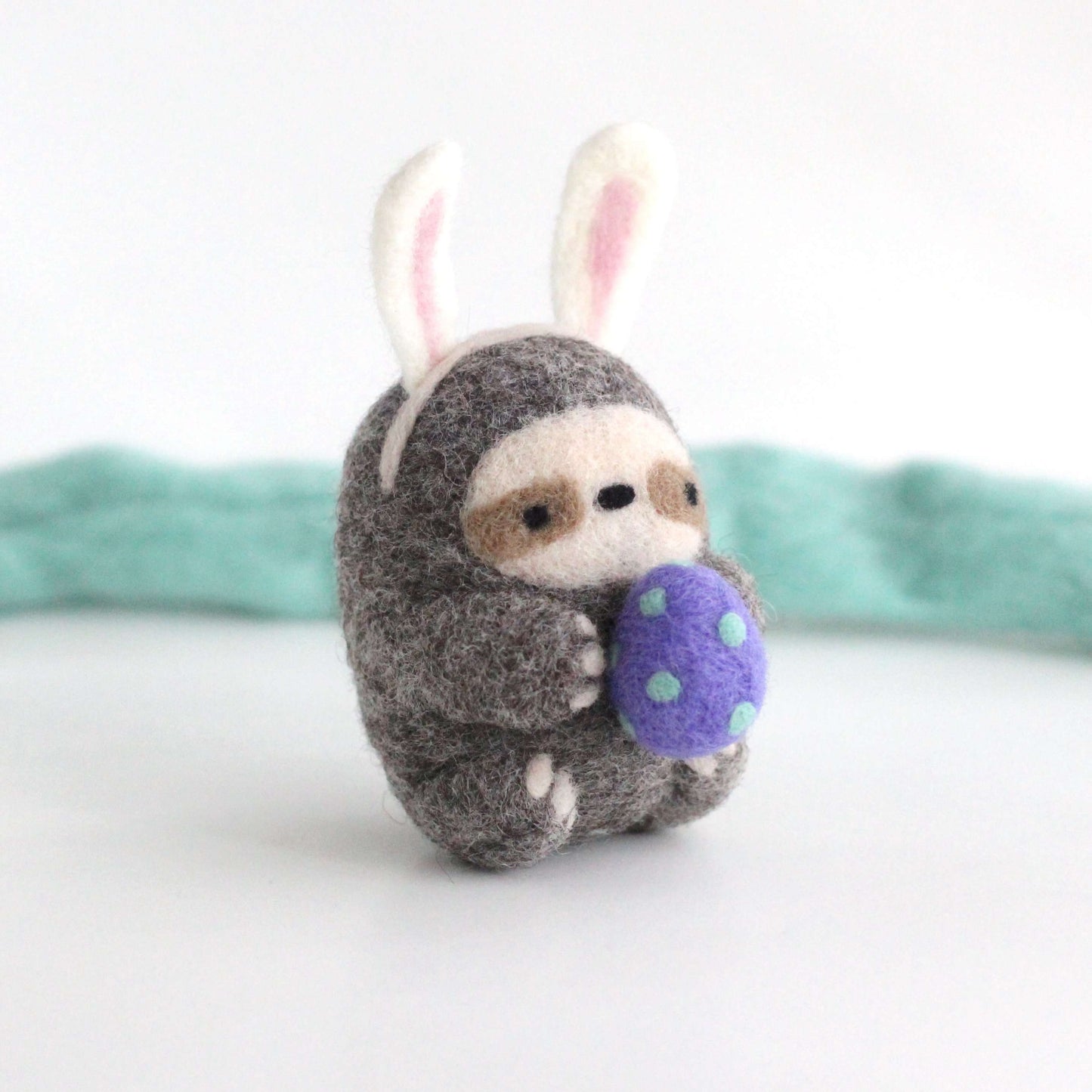 Needle Felted Easter Bunny Sloth