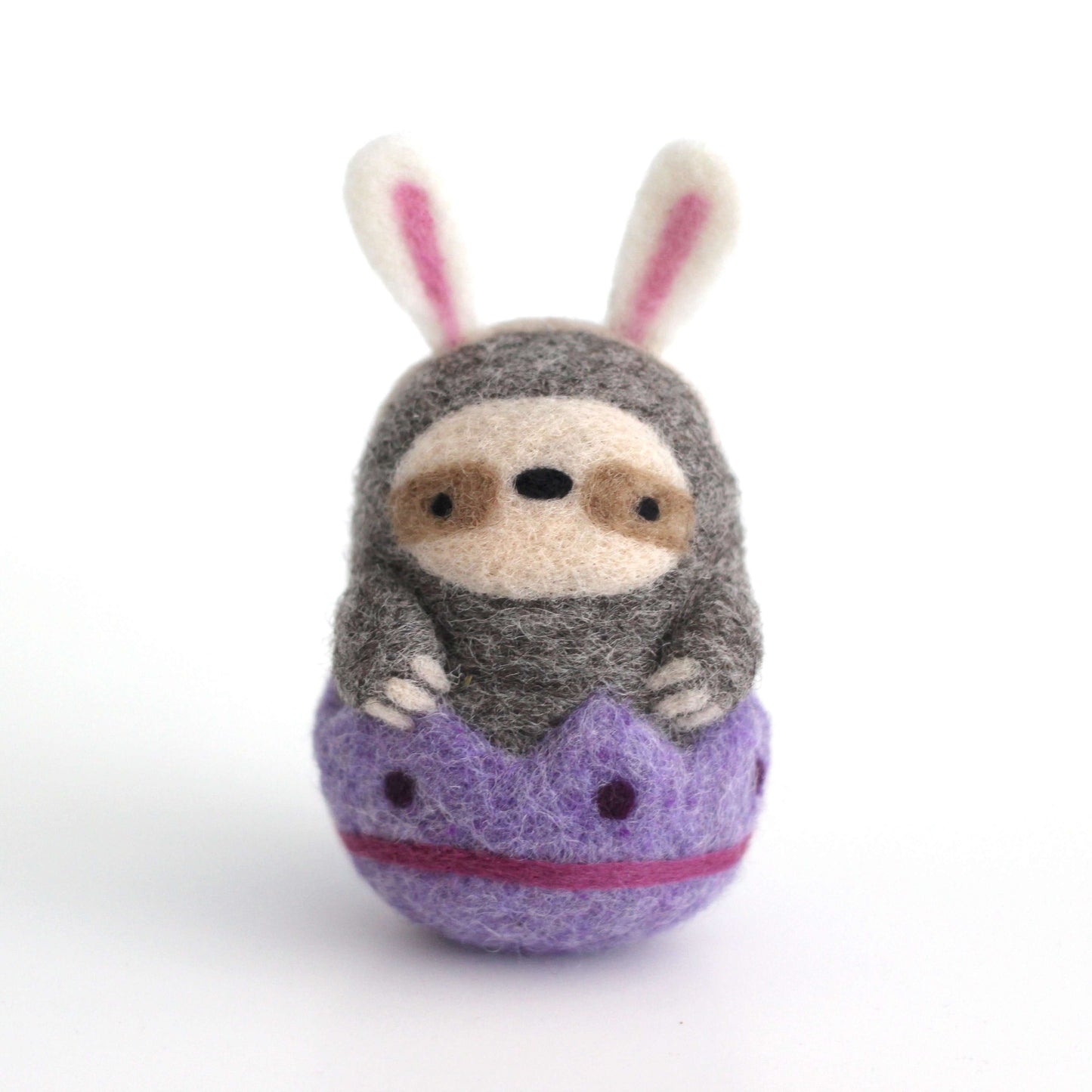 Needle Felted Easter Sloth Bunny