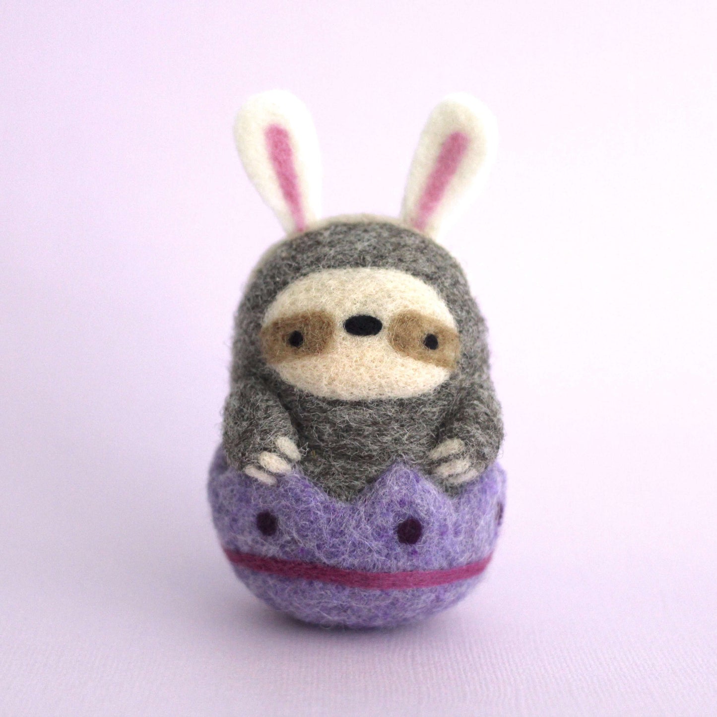 Needle Felted Easter Sloth Bunny