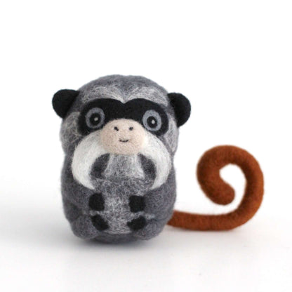 Needle Felted Emperor Tamarin by Wild Whimsy Woolies
