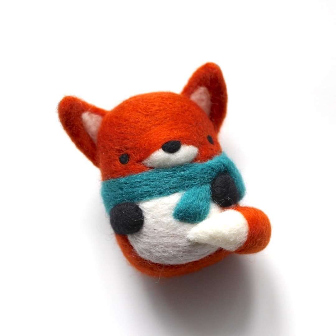 Needle Felted Fox Ornament (PRE-ORDER)