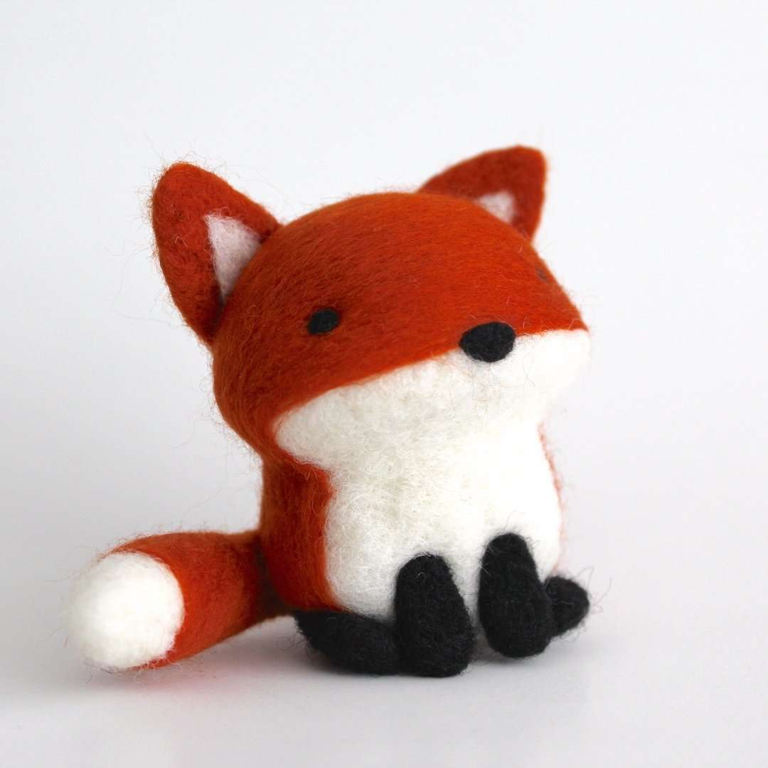 Needle Felted Fox by Wild Whimsy Woolies