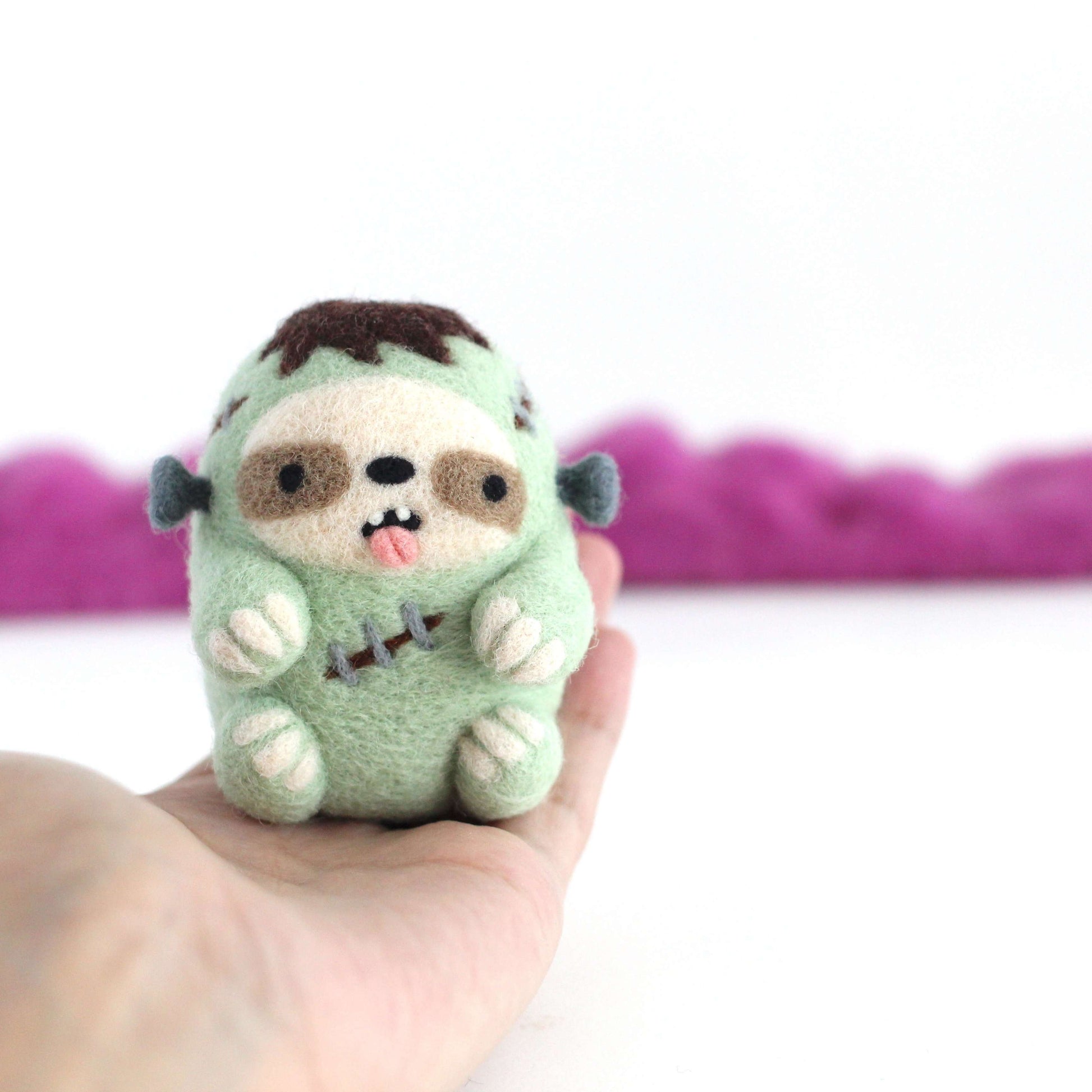 Needle Felted Frankensloth by Wild Whimsy Woolies