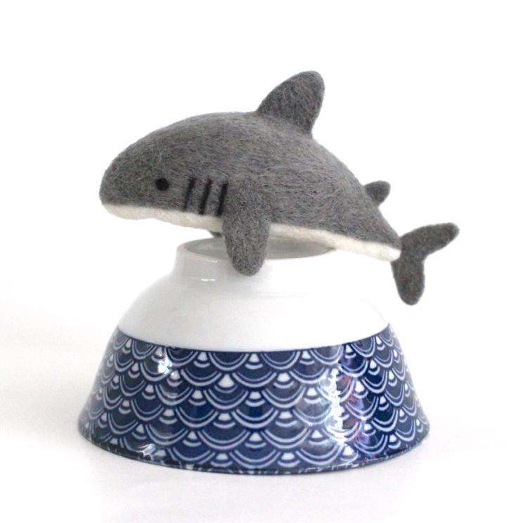 Needle Felted Great White Shark