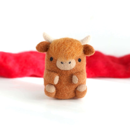 Needle Felted Highland Cow by Wild Whimsy Woolies