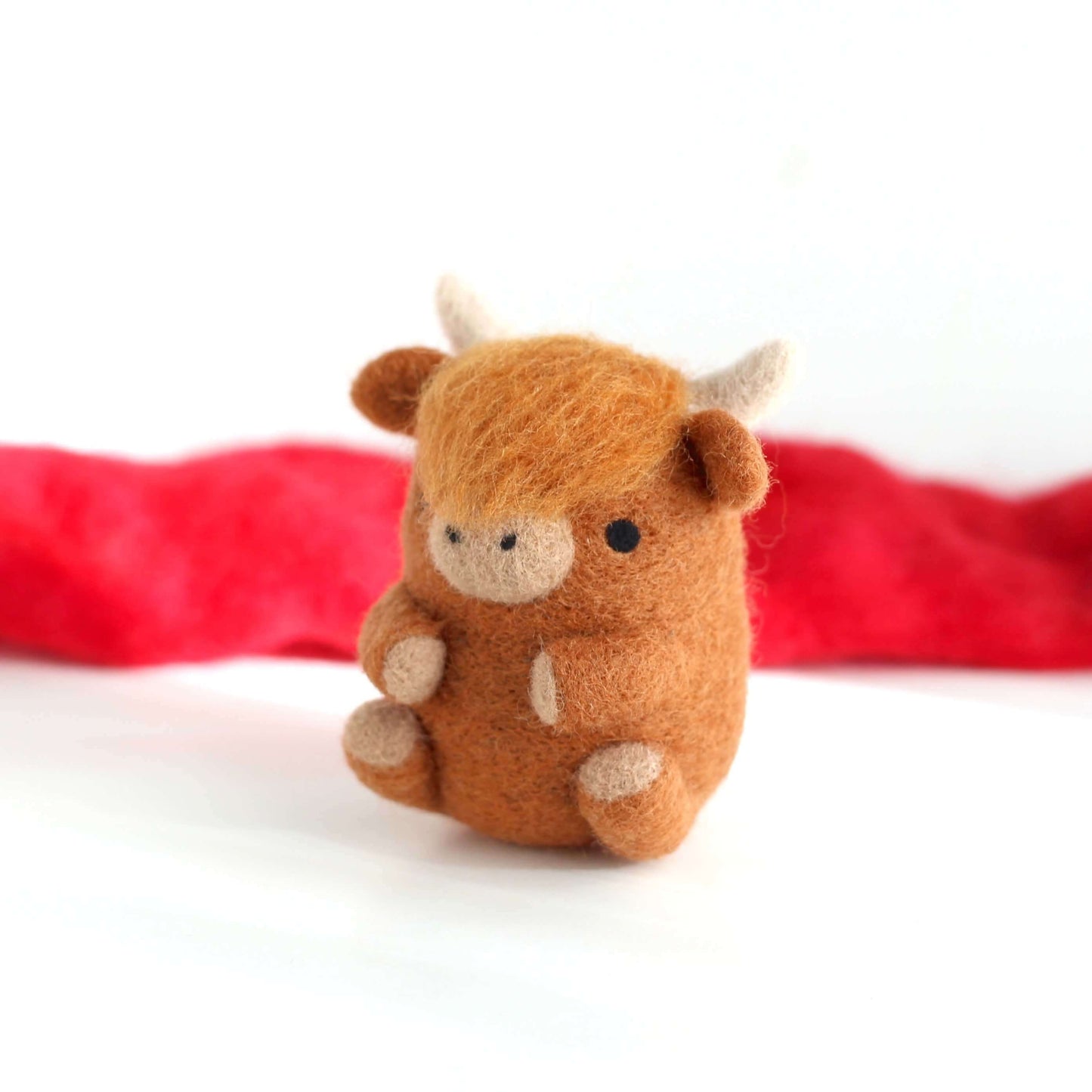 Needle Felted Highland Cow