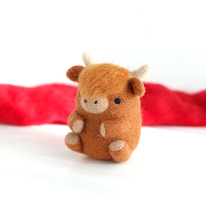 Needle Felted Highland Cow by Wild Whimsy Woolies