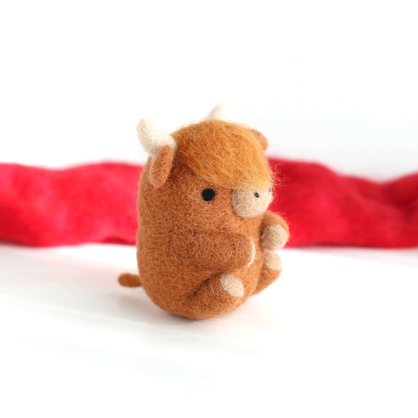 Needle Felted Highland Cow