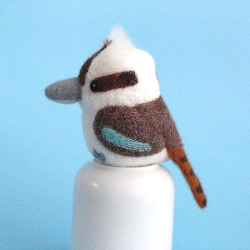 Needle Felted Kookaburra Hanging Ornament by Wild Whimsy Woolies
