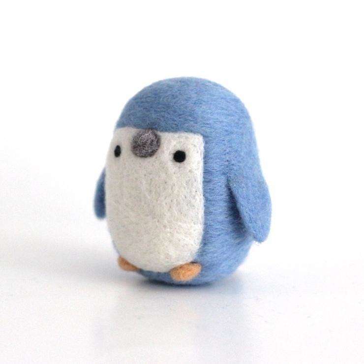 Needle Felted Little Blue Penguin by Wild Whimsy Woolies