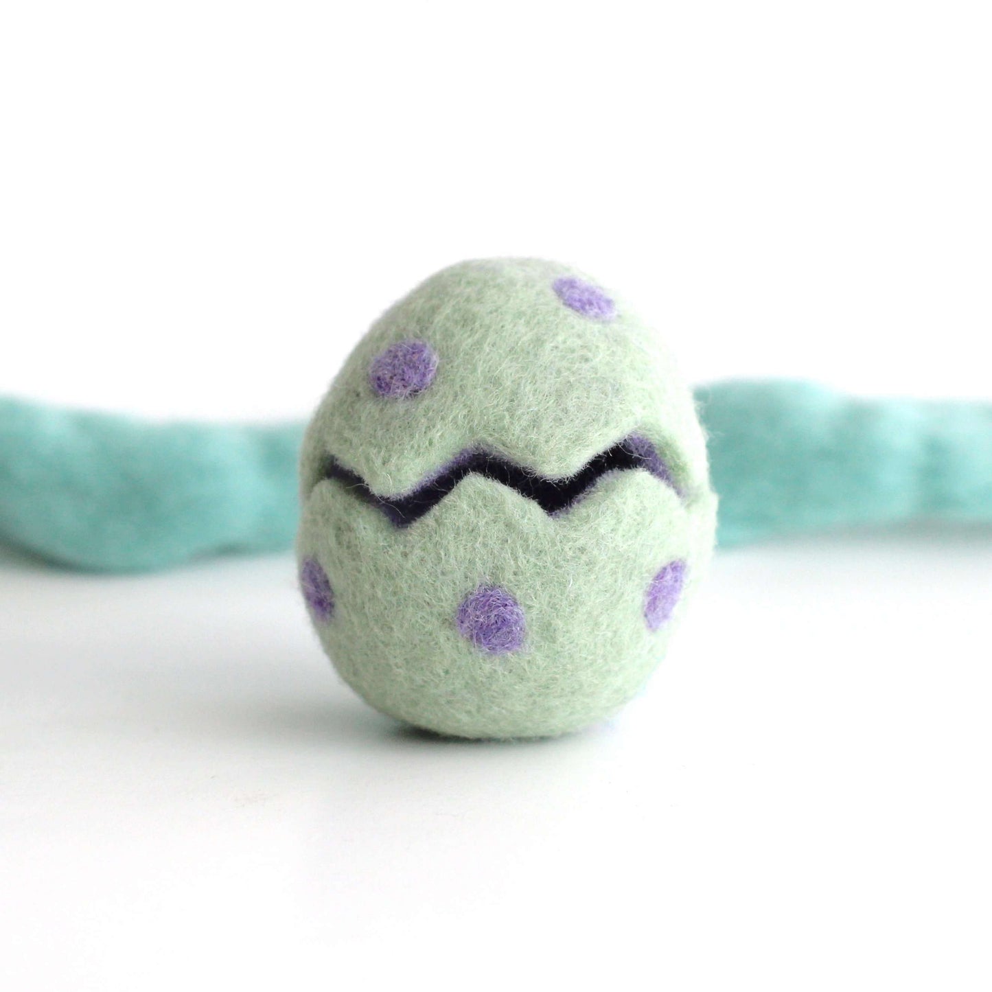 Needle Felted Mystery Hatching Egg (Green) by Wild Whimsy Woolies