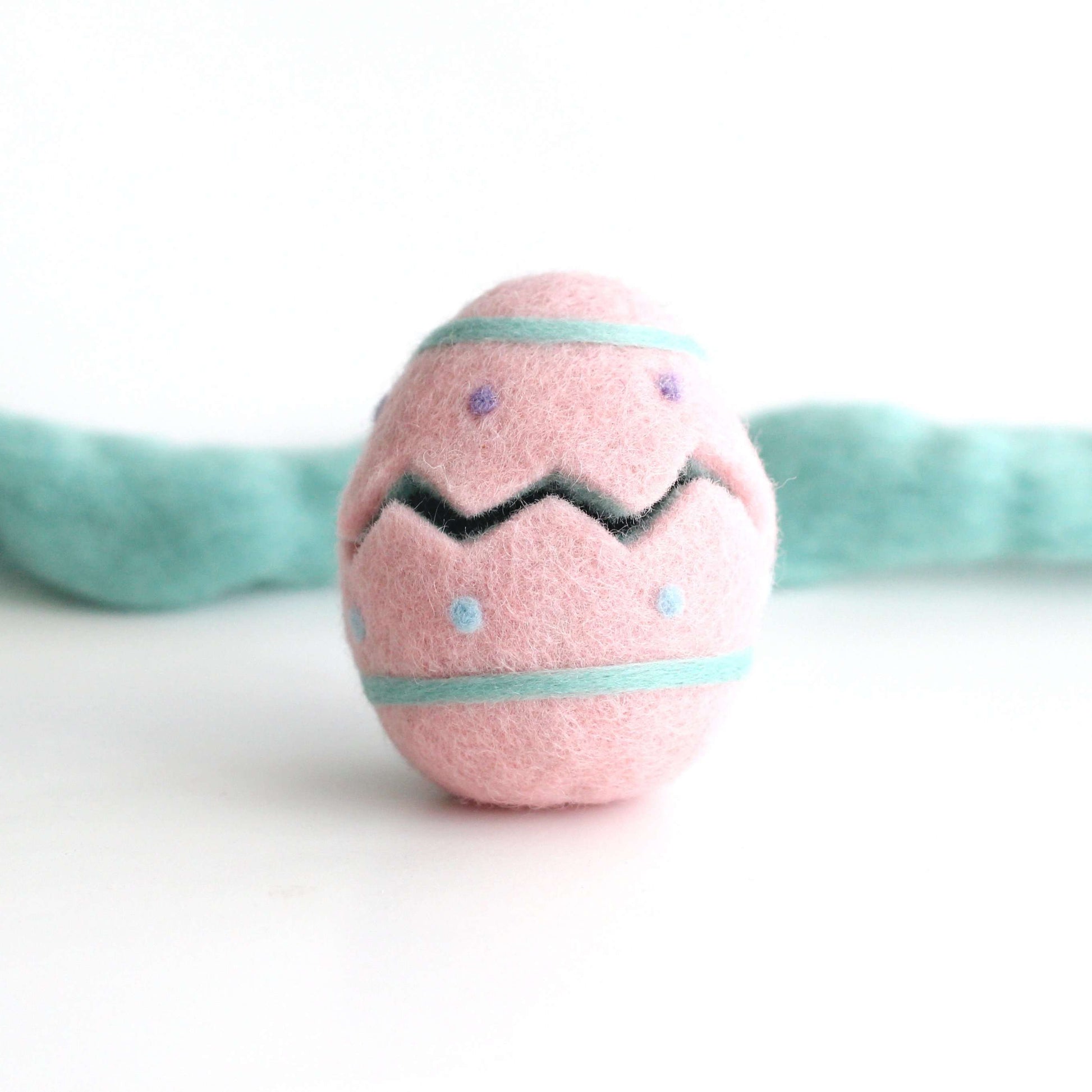 Needle Felted Mystery Hatching Egg (Pink) by Wild Whimsy Woolies