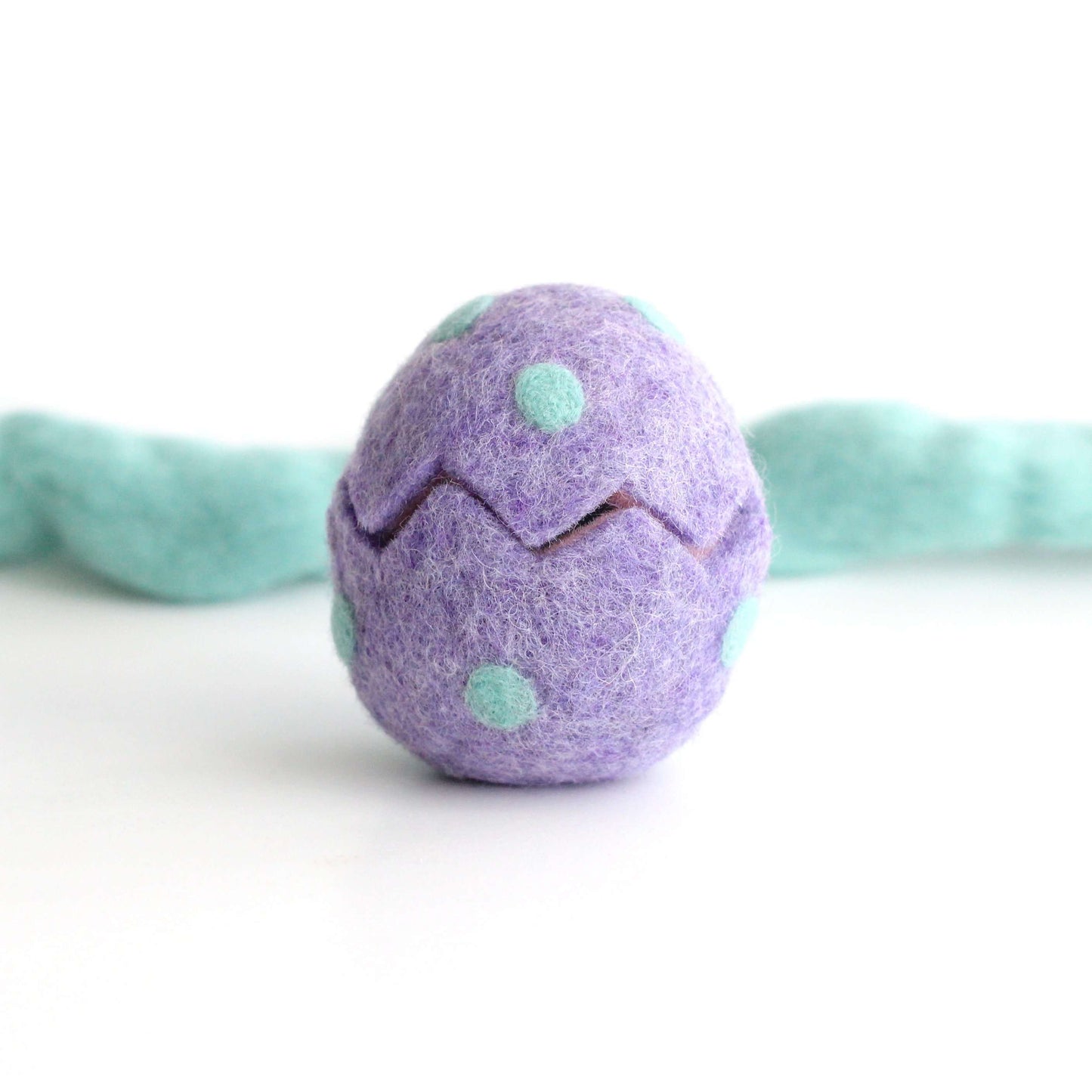 Needle Felted Mystery Hatching Egg (Purple) by Wild Whimsy Woolies
