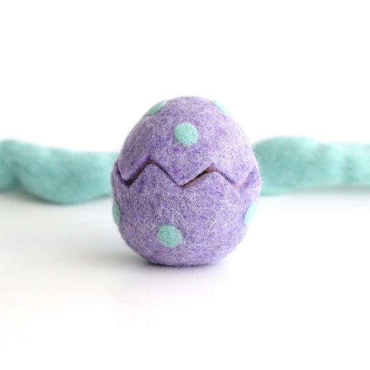 Needle Felted Mystery Hatching Egg (Purple)