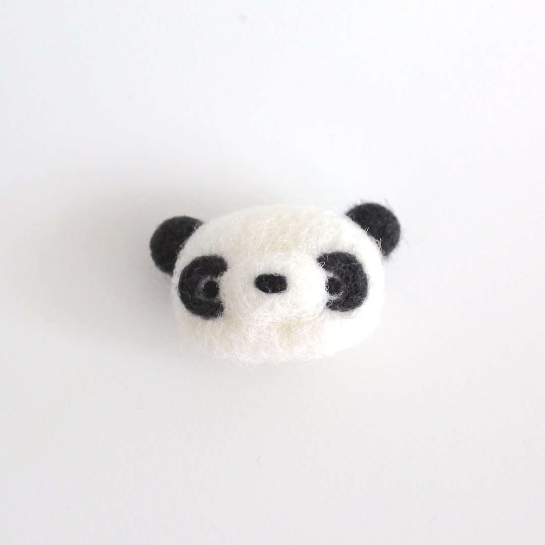 Needle Felted Panda Magnet