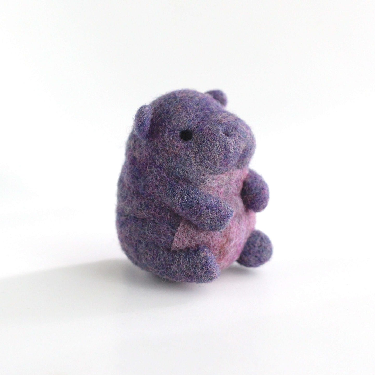Needle Felted Pygmy Hippo by Wild Whimsy Woolies