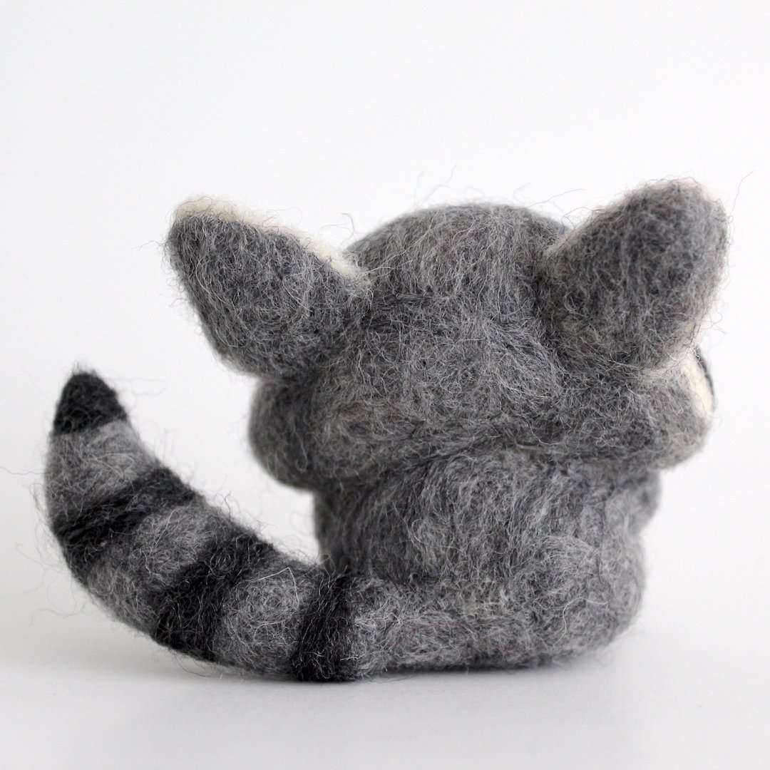 Needle Felted Raccoon by Wild Whimsy Woolies