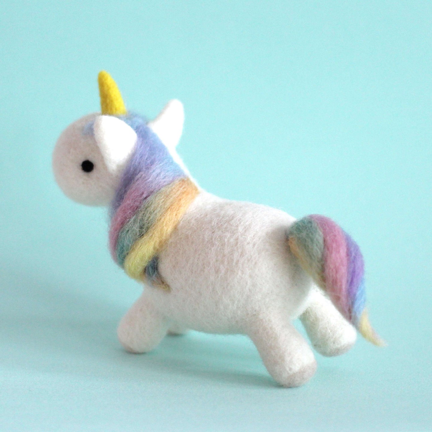 Needle Felted Rainbow Unicorn