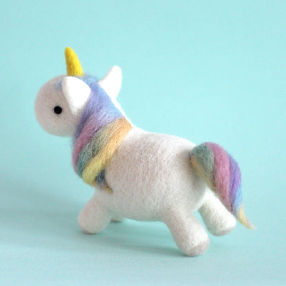 Needle Felted Rainbow Unicorn by Wild Whimsy Woolies