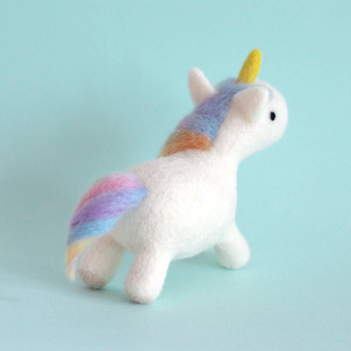 Needle Felted Rainbow Unicorn