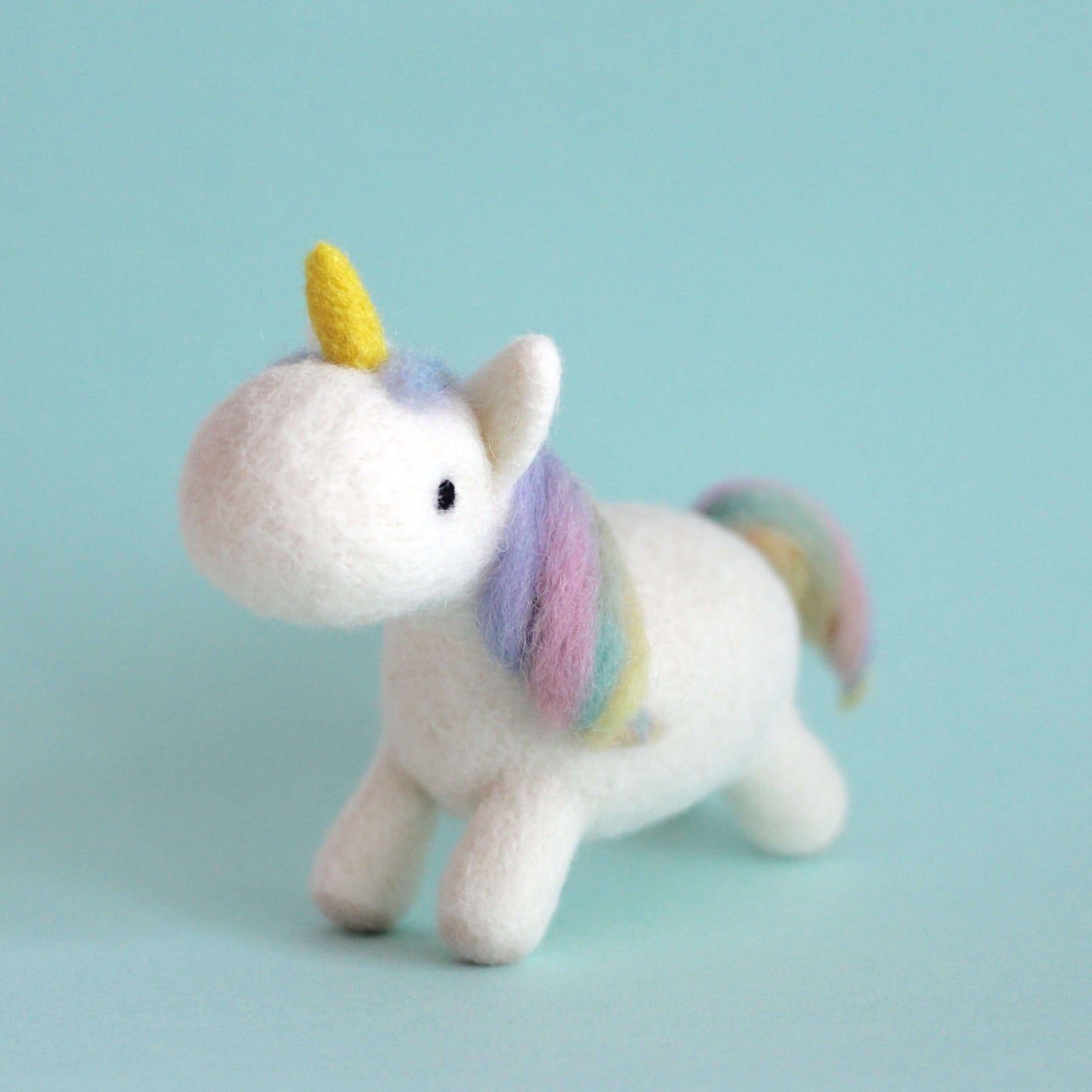 Needle Felted Rainbow Unicorn