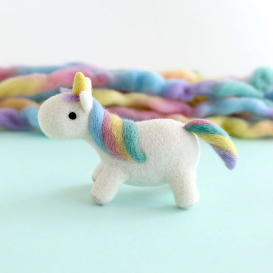 Needle Felted Rainbow Unicorn