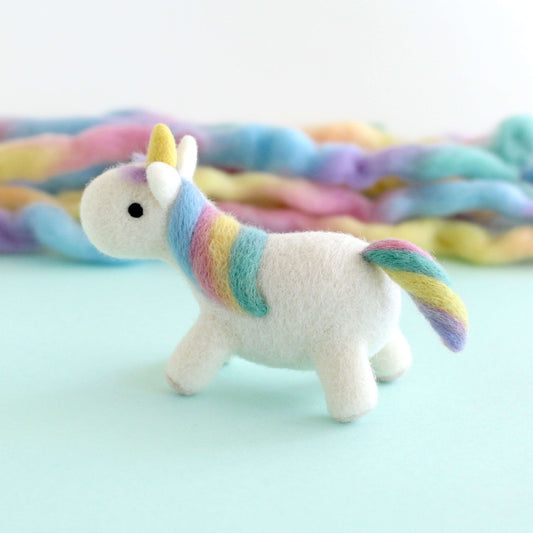 Needle Felted Rainbow Unicorn
