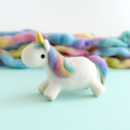 Needle Felted Rainbow Unicorn