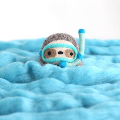 Needle Felted Scuba Diver Sloth