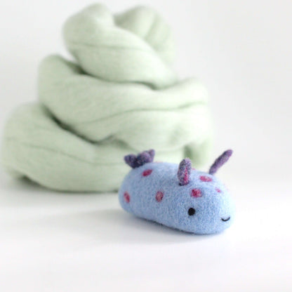 Needle Felted Sea Bunny (Blueberry)