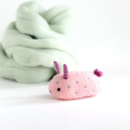 Needle Felted Sea Bunny (Bubblegum) by Wild Whimsy Woolies