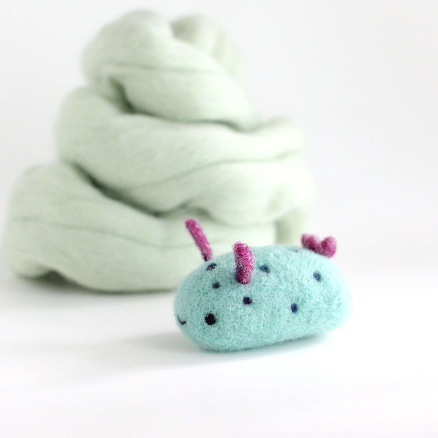 Needle Felted Sea Bunny (Pistachio) by Wild Whimsy Woolies