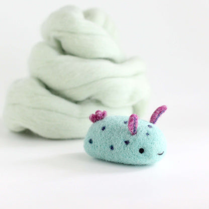 Needle Felted Sea Bunny (Pistachio) by Wild Whimsy Woolies