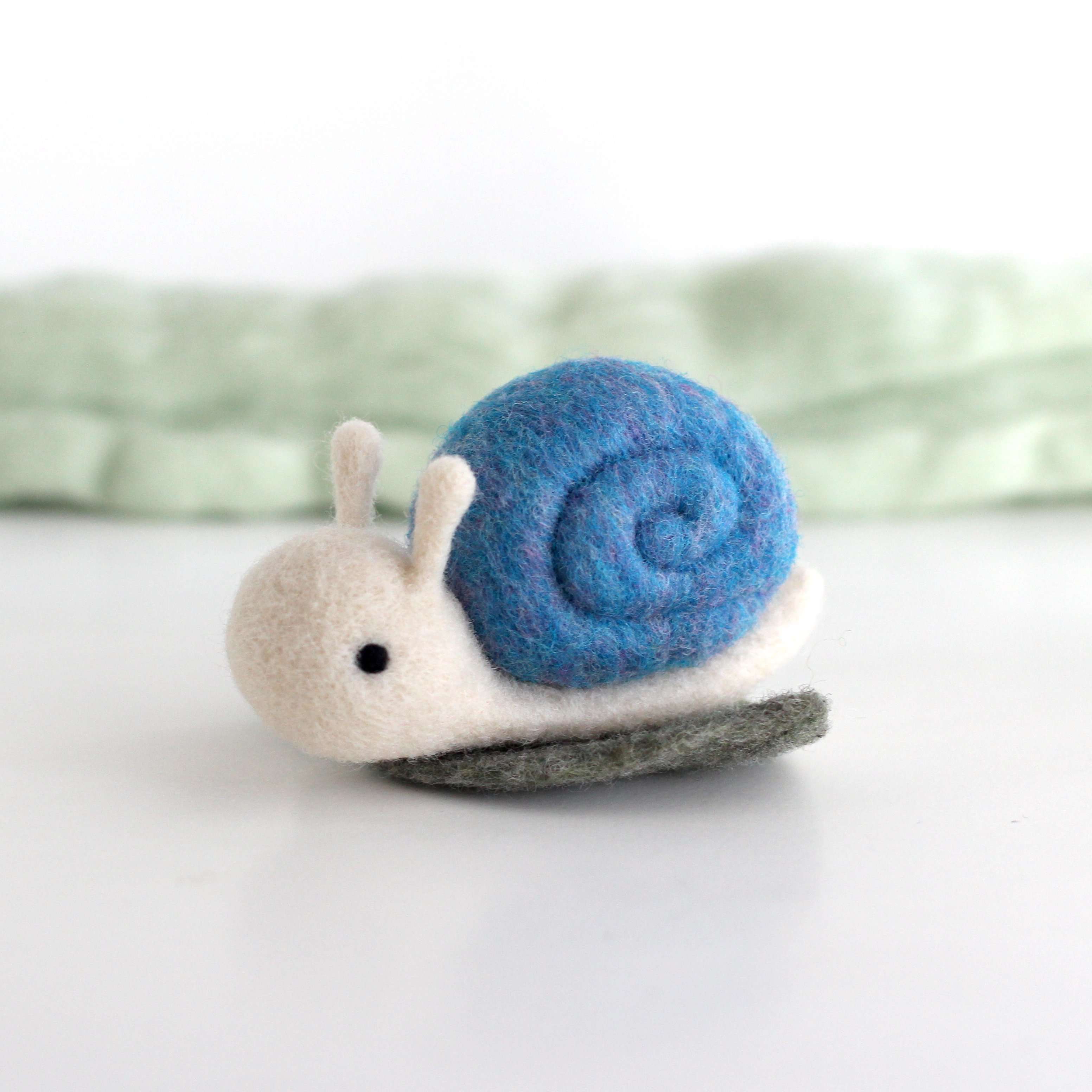 Needlefelted snail, animals, handmade, top ooak