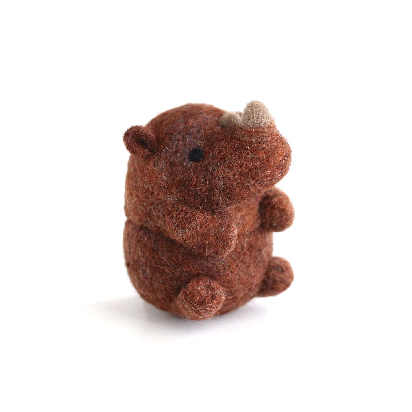 Needle Felted Sumatran Rhino