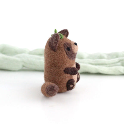 Needle Felted Tanuki by Wild Whimsy Woolies